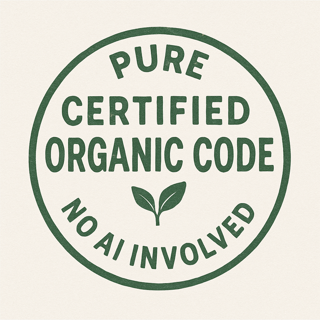 Organic No AI stamp